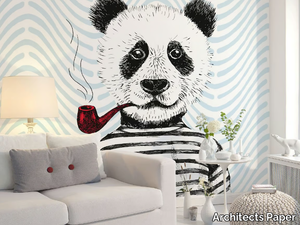 MODERN PANDA - Washable nonwoven wallpaper _ Architects Paper