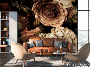 ROMANTIC FLOWERS - Digital printing vinyl wallpaper _ Architects Paper