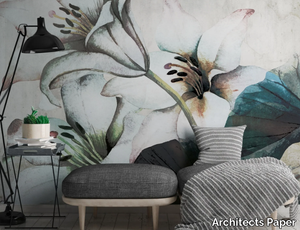 WHITE LILY - Digital printing vinyl wallpaper _ Architects Paper