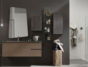 ESCAPE - COMPOSIZIONE 26 - Sectional single wall-mounted vanity unit _ Arcom