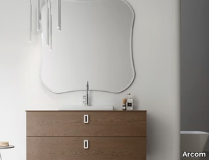 POLLOCK - COMPOSIZIONE 70 - Modular bathroom system in wood and glass _ Arcom