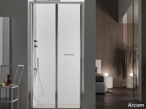 A6 - Niche glass shower cabin with folding door _ Arcom