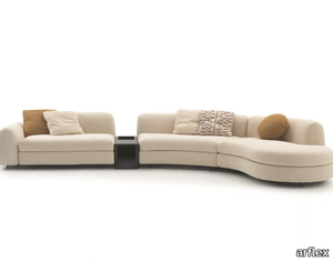 EDO - Sectional curved fabric sofa _ arflex