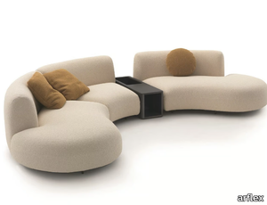 TOKIO - Sectional curved fabric sofa _ arflex