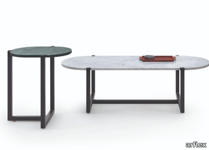 SIGMUND - Oval marble coffee table _ arflex