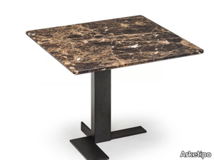 LITH - Square marble side table _ Arketipo