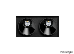 BLACK FOSTER ASYMMETRIC TRIMLESS 2 - Recessed LED multiple aluminium spotlight _ Arkoslight