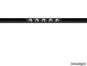 BLACK FOSTER MICRO 48V - Ceiling mounted aluminium linear lighting profile _ Arkoslight