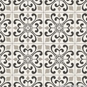 Progressions | G7445Amador Medallion Vinyl Sheet - Heirloom Gray