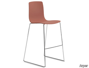 AAVA 02 - Sled base high barstool _ Arper