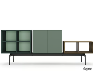 SEMITON 3 UNITS - Modular MDF sideboard _ Arper