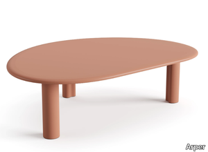 GHIA - Low oval MDF coffee table _ Arper