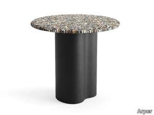 GHIA TOTEM - Round MDF high side table _ Arper