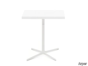 FRED H 74 - Square table with 4-star base _ Arper