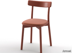 FONDINA - Ash chair with integrated cushion _ Arrmet