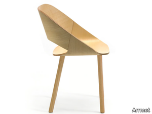 KABIRA WOOD 4WL - Ash chair _ Arrmet