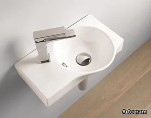 UNION - Wall-mounted ceramic handrinse basin _ Artceram