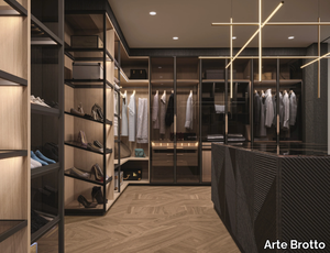 LIFE - Solid wood walk-in wardrobe _ Arte Brotto