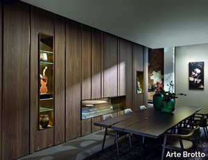 URBAN H - Walnut boiserie _ Arte Brotto