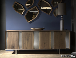 LEONARDO L430/M - Solid wood sideboard with doors _ Arte Brotto