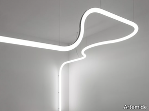 ALPHABET OF LIGHT SYSTEM - Ceiling mounted polycarbonate linear lighting profile _ Artemide