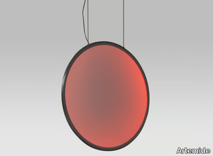 DISCOVERY VERTICAL - LED RGB aluminium pendant lamp _ Artemide