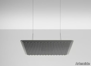 EGGBOARD MATRIX 800X800 - Fabric hanging acoustic panel with Integrated Lighting _ Artemide