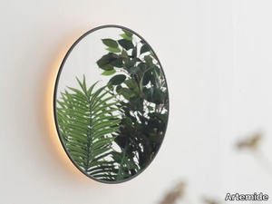 SE/ES - Round wall-mounted mirror with integrated lighting _ Artemide