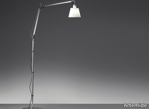 TOLOMEO BASCULANTE - Adjustable parchment paper or satin floor lamp _ Artemide