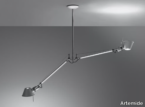 TOLOMEO DUE BRACCI - Swivel aluminium pendant lamp _ Artemide