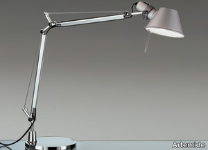 TOLOMEO MINI - With swing arm aluminium table lamp _ Artemide