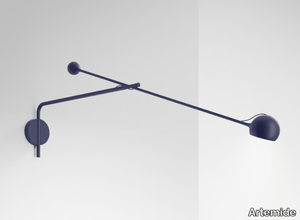 IXA - Adjustable metal wall lamp with swing arm _ Artemide