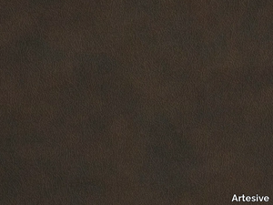 BROWN LEATHER - Door sticker with textile effect _ Artesive