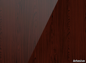 MAHOGANY LACQUERED - Adhesive PVC furniture foil with wood effect _ Artesive