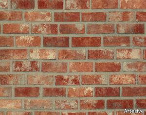 RED BRICKS - Adhesive PVC furniture foil with stone effect _ Artesive