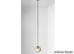 FIZI SINGLE BALL - LED blown glass pendant lamp _ Articolo Studio