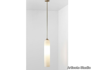 FLOAT - LED blown glass pendant lamp _ Articolo Studio