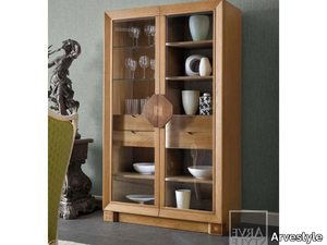 PARQUET - Wood and glass display cabinet _ Arvestyle