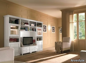 SALIERI - Freestanding solid wood TV wall system _ Arvestyle