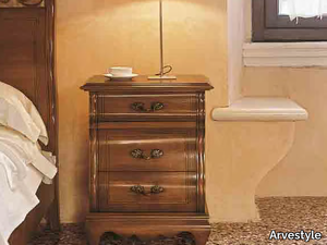 FENICE - Solid wood bedside table with drawers _ Arvestyle