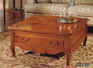 CANALETTO - Square cherry wood coffee table _ Arvestyle