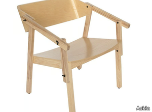 ATELIER LOUNGE - Ash easy chair with armrests _ Askia