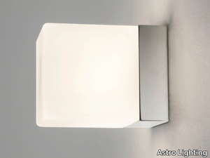 CUBE - Glass and steel wall light for bathroom _ Astro Lighting