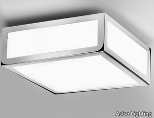 MASHIKO 200 SQUARE - Glass and steel wall lamp / ceiling lamp _ Astro Lighting