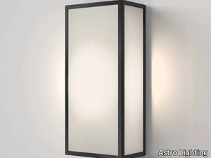 MESSINA 160 FROSTED II - Dimmable glass and steel Outdoor wall Lamp _ Astro Lighting