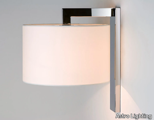 RAVELLO - Wall lamp with fixed arm in steel and fabric _ Astro Lighting