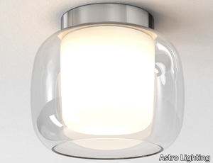 AQUINA CEILING 240 - LED glass and steel ceiling light _ Astro Lighting