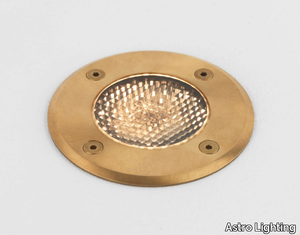 GRAMOS ROUND - LED outdoor brass steplight with dimmer _ Astro Lighting