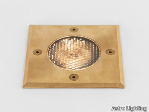 GRAMOS SQUARE - LED outdoor brass steplight with dimmer _ Astro Lighting