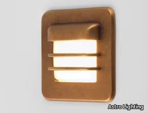 ARRAN SQUARE LED - LED wall-mounted outdoor brass steplight _ Astro Lighting